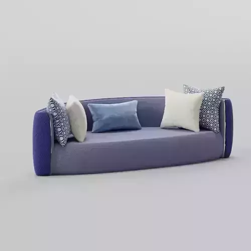 Azure Elegance Sofa Navy