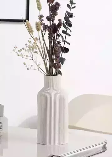 long striped vase