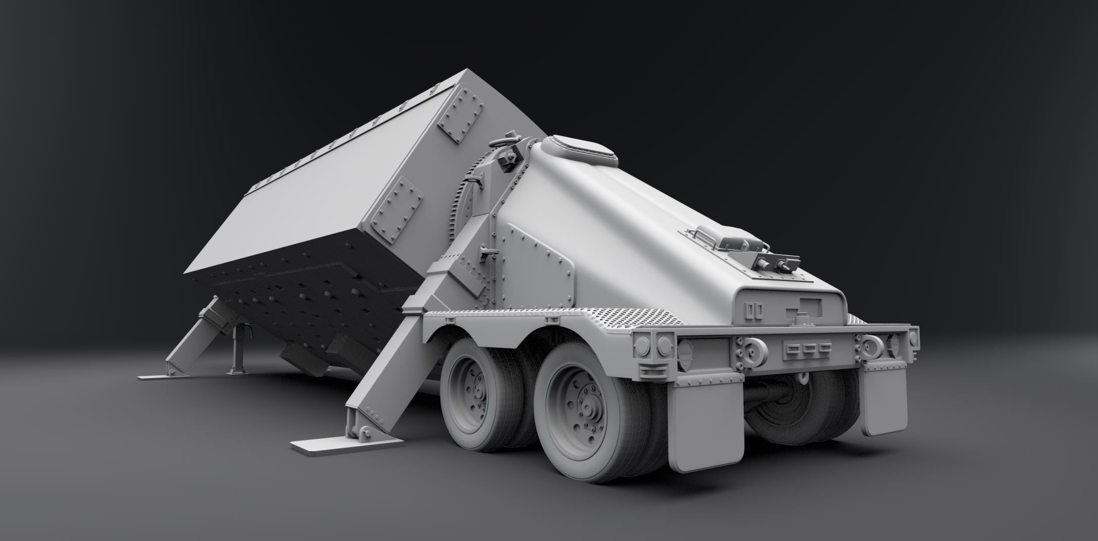 AN TPY2 Radar Scale model 3D print model_4