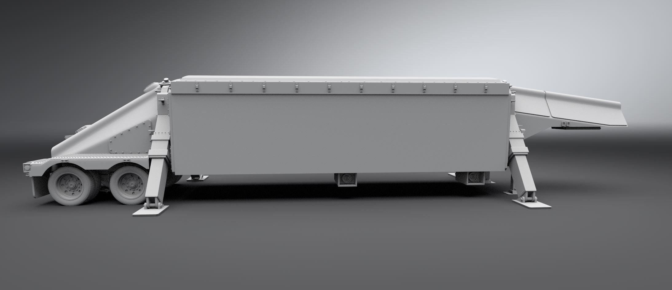 AN TPY2 Radar Scale model 3D print model_1