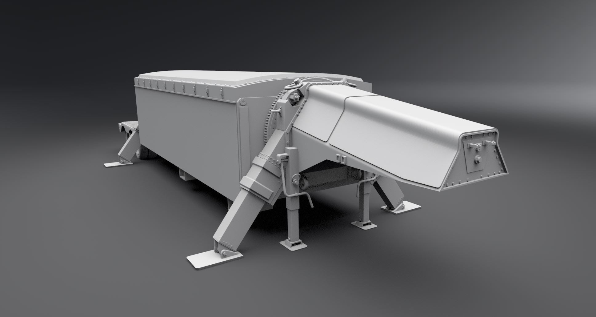 AN TPY2 Radar Scale model 3D print model_2