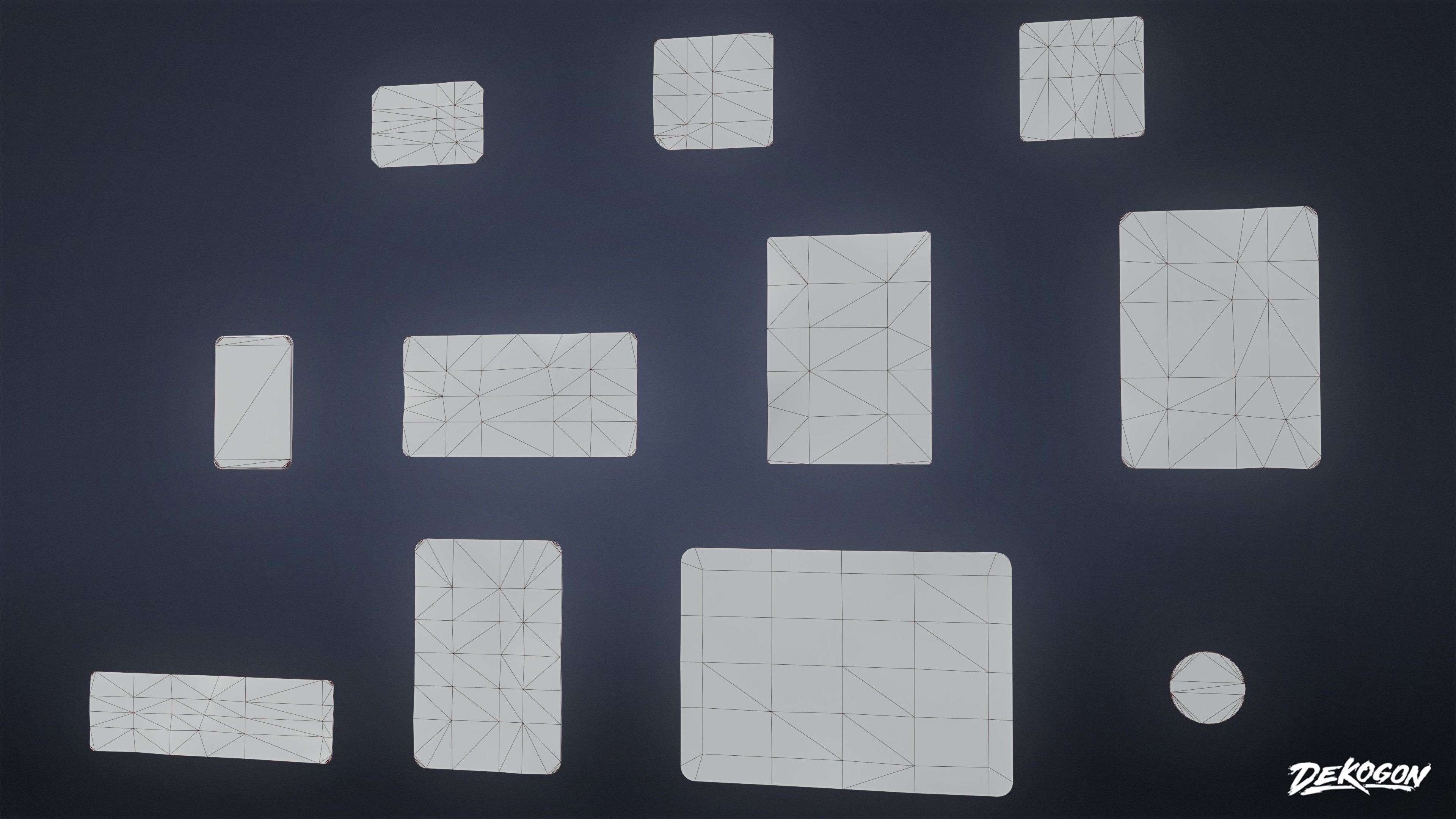 SIGNAGE - Sign Set 08 - LOW POLY AND NANITE Low-poly 3D model_1