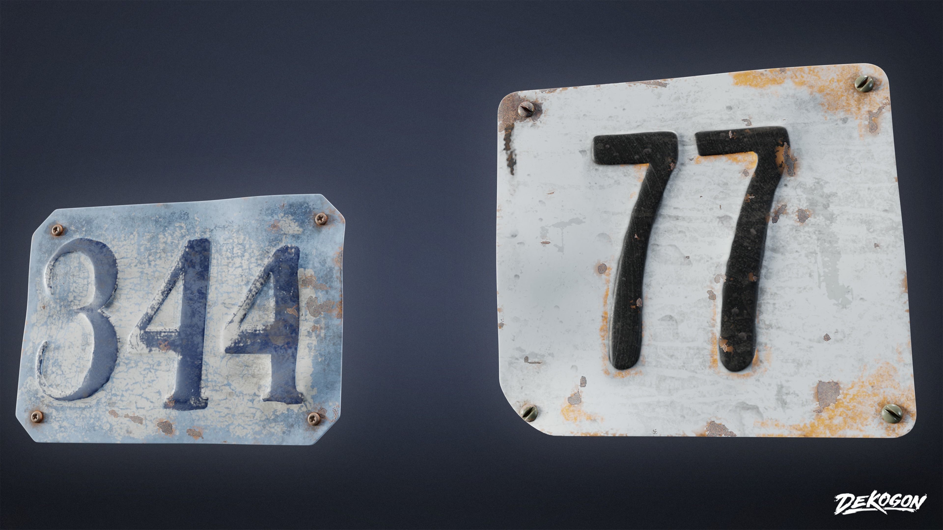 SIGNAGE - Sign Set 08 - LOW POLY AND NANITE Low-poly 3D model_19