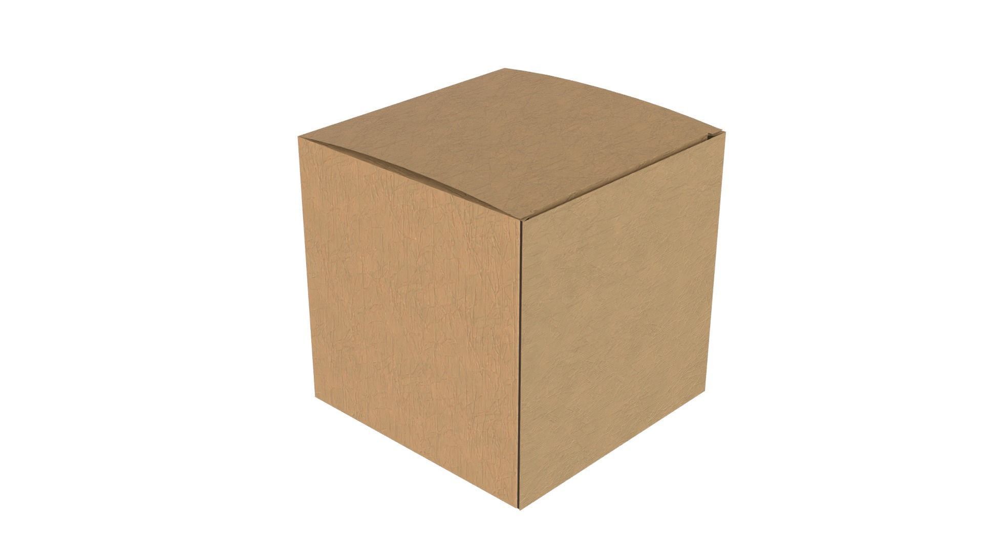Cardboard boxes Collection Low-poly 3D model_3