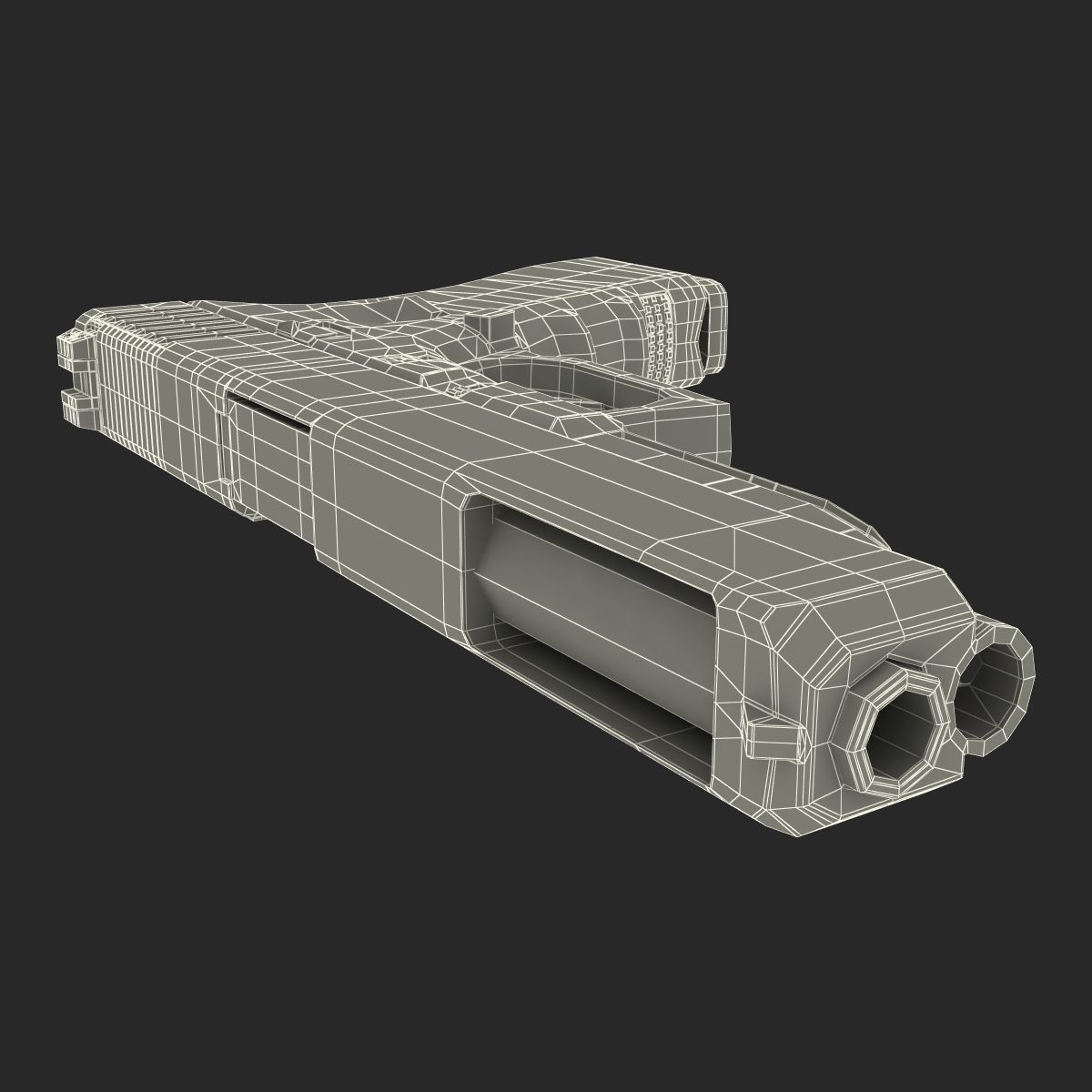 Generic Competition Pistol 3D model_32