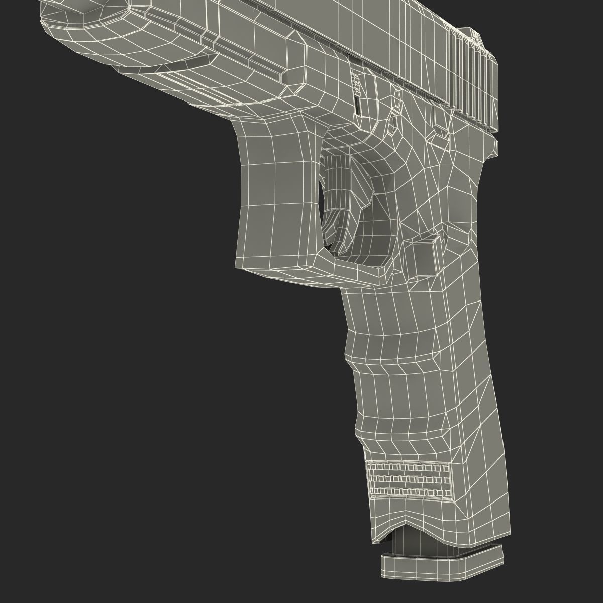 Generic Competition Pistol 3D model_34