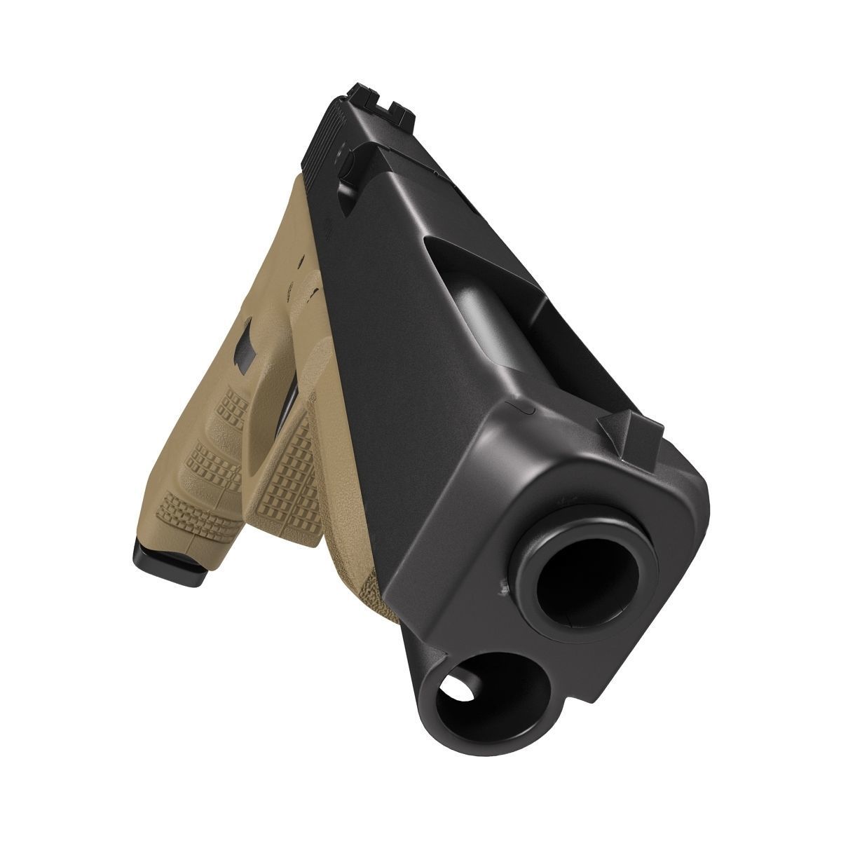 Generic Competition Pistol 3D model_7