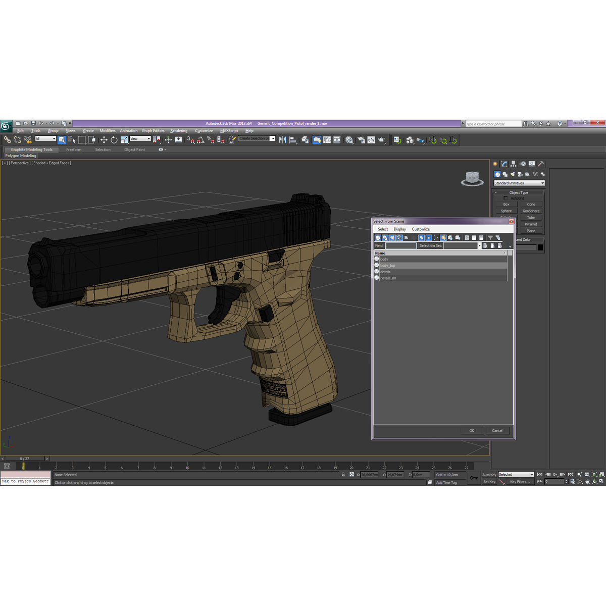 Generic Competition Pistol 3D model_24