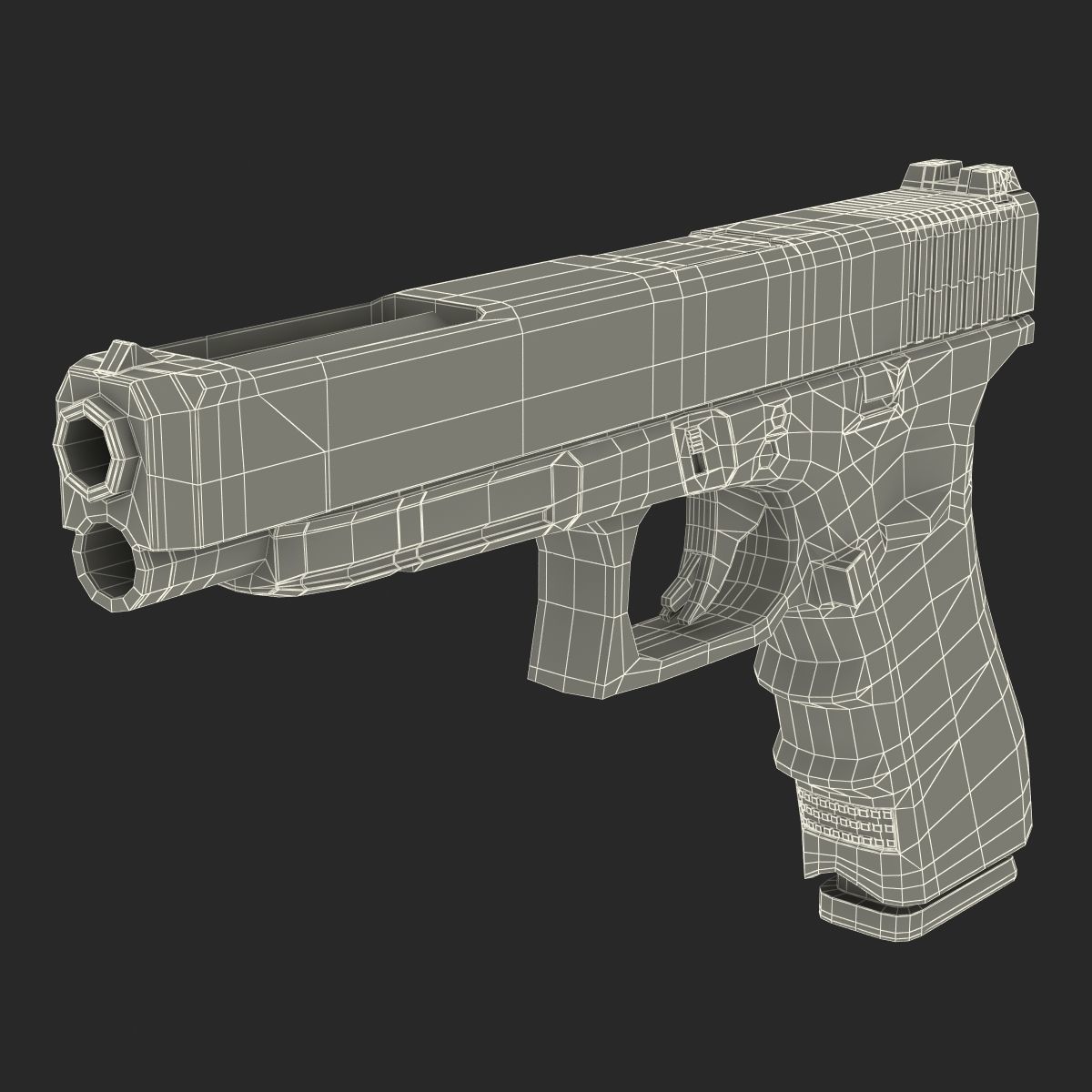 Generic Competition Pistol 3D model_27
