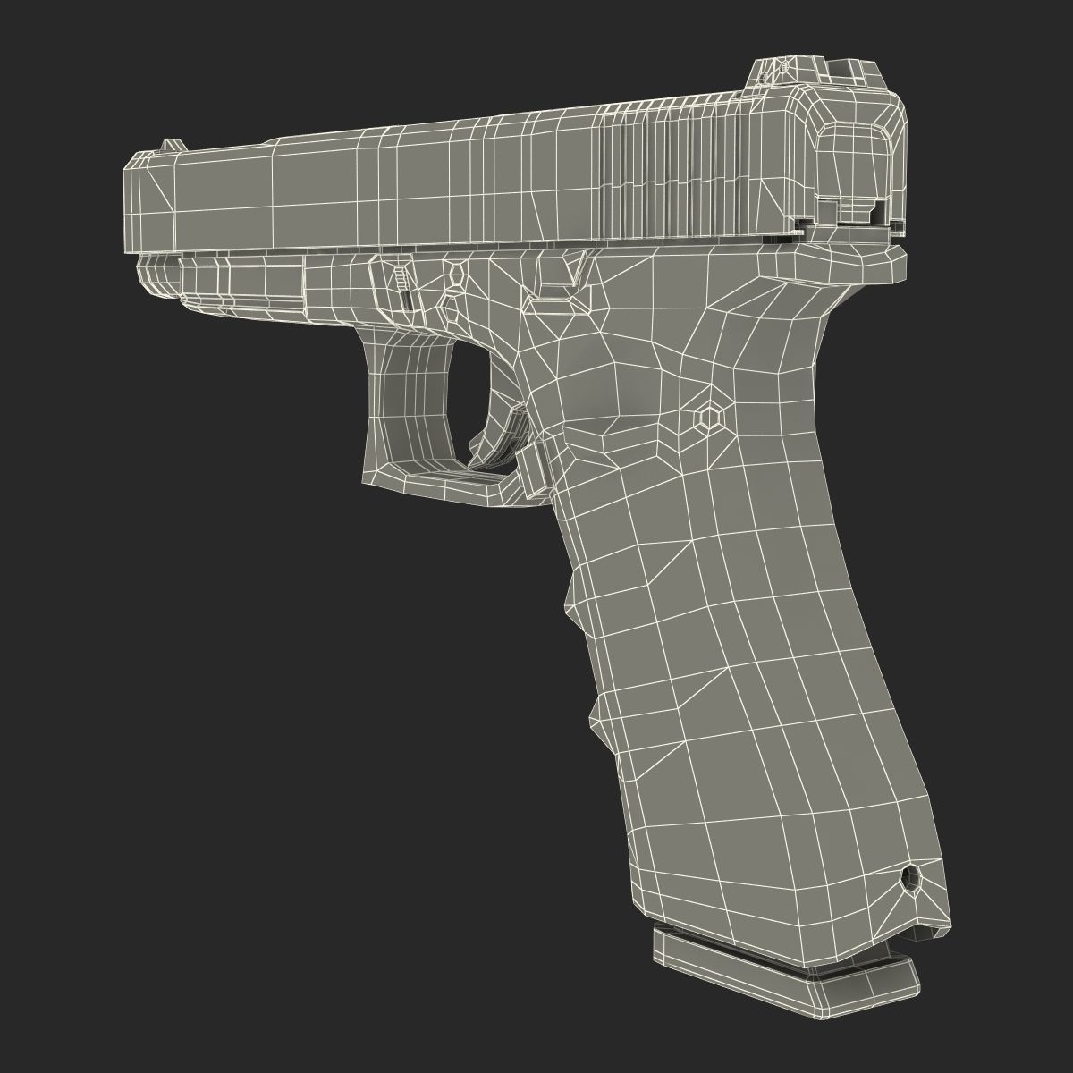 Generic Competition Pistol 3D model_30