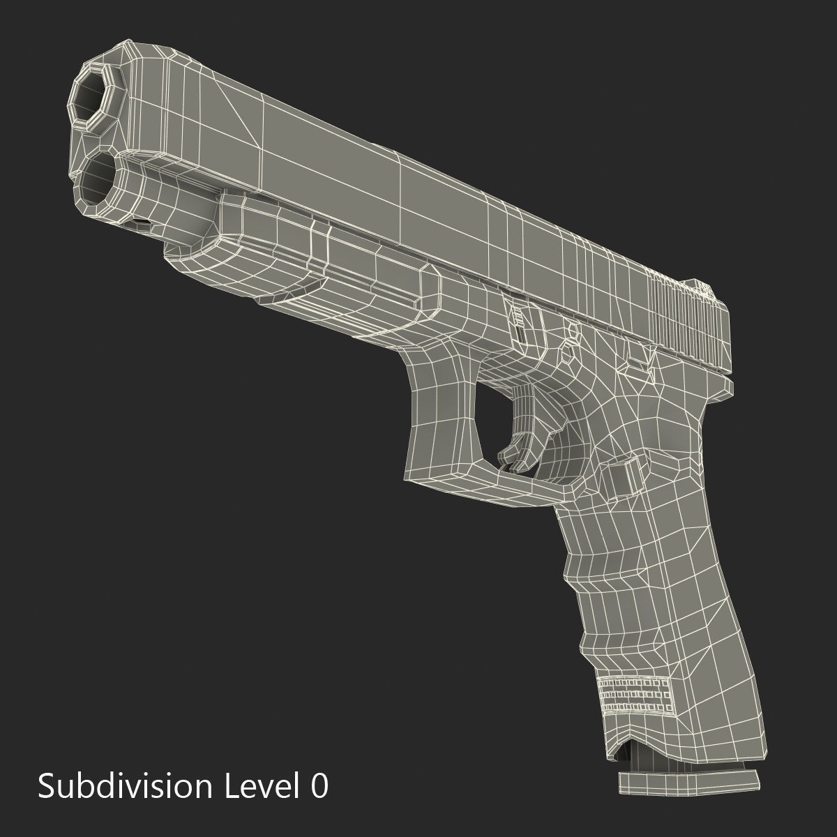 Generic Competition Pistol 3D model_25