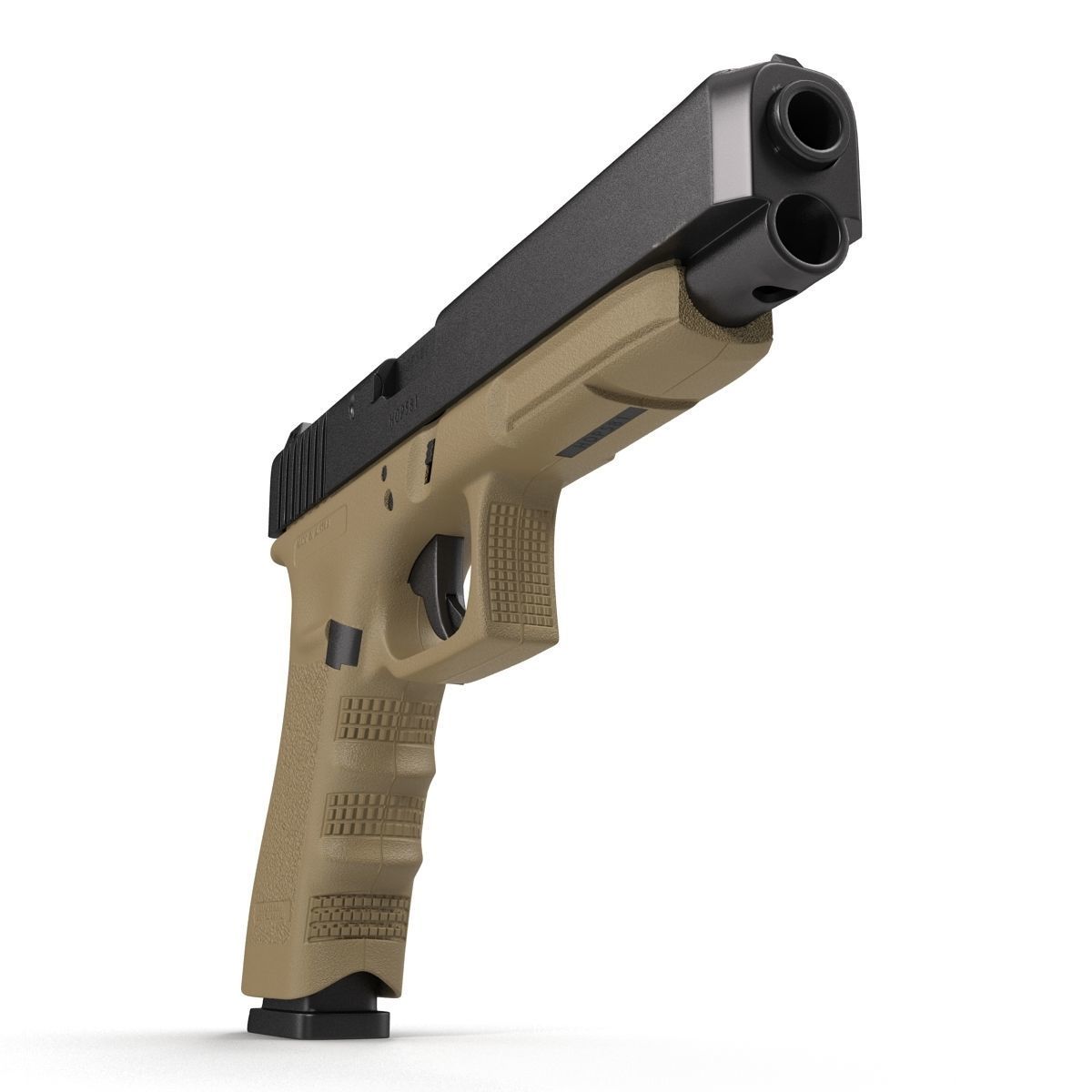 Generic Competition Pistol 3D model_12