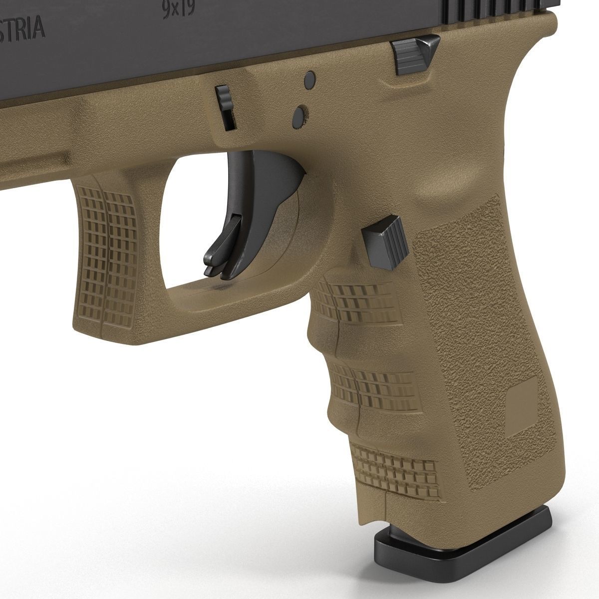 Generic Competition Pistol 3D model_20