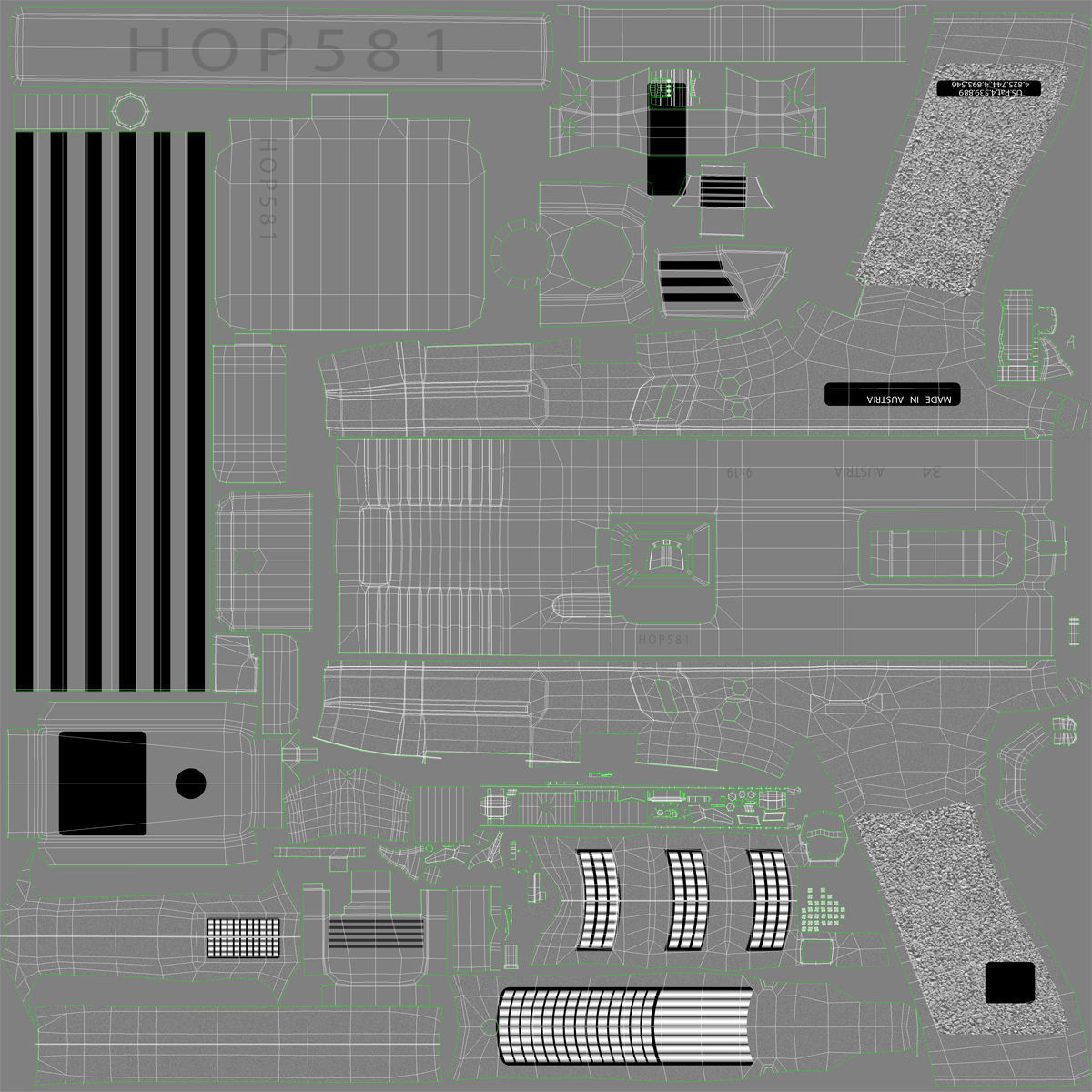 Generic Competition Pistol 3D model_22