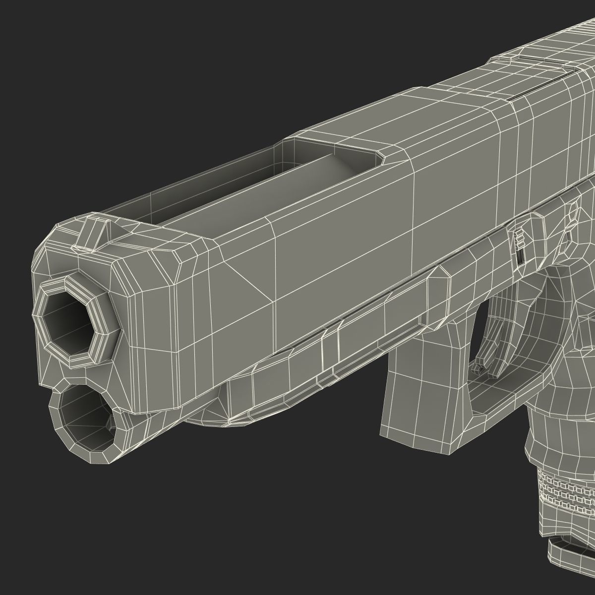 Generic Competition Pistol 3D model_35