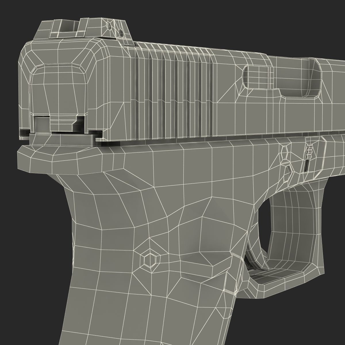 Generic Competition Pistol 3D model_38