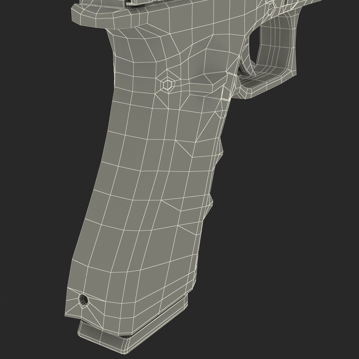 Generic Competition Pistol 3D model_40