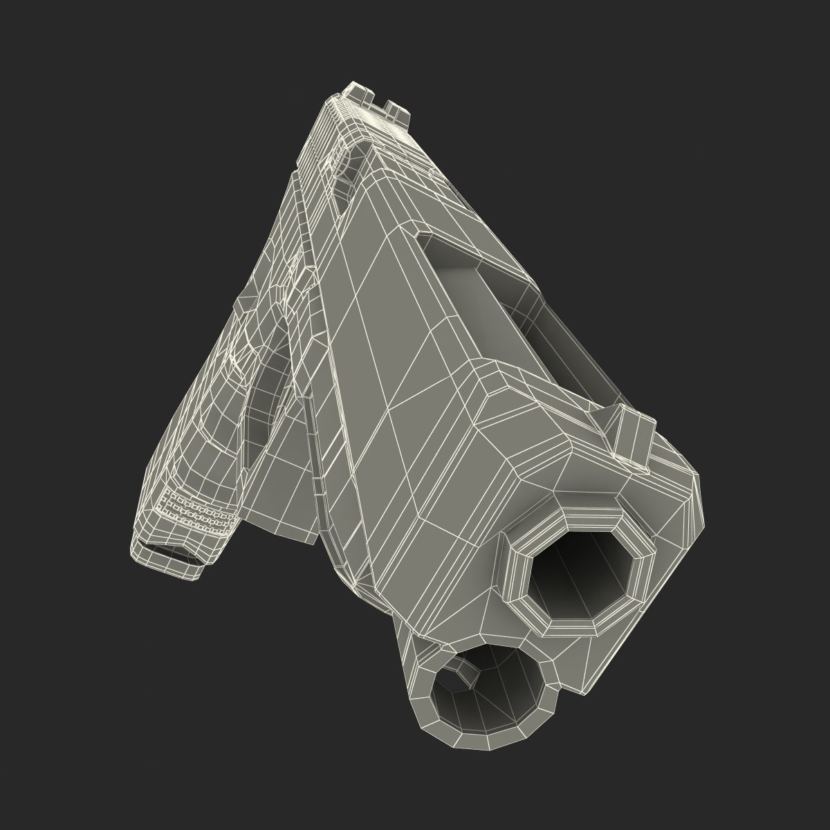 Generic Competition Pistol 3D model_33