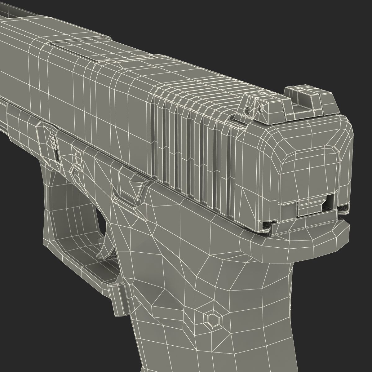Generic Competition Pistol 3D model_37