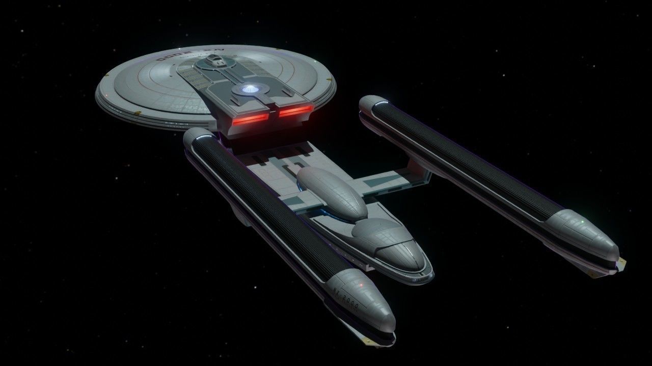 USS Excelsior Replica from Star Trek III Low-poly 3D model_4