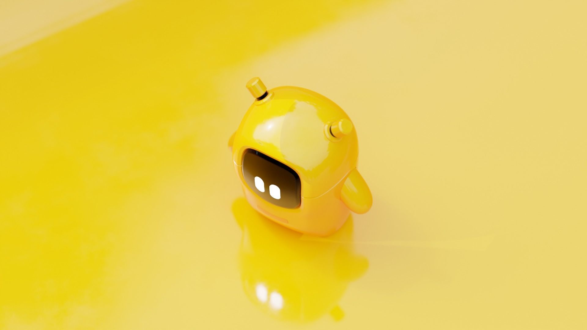 Cute Printable Robot Character 3D model_2