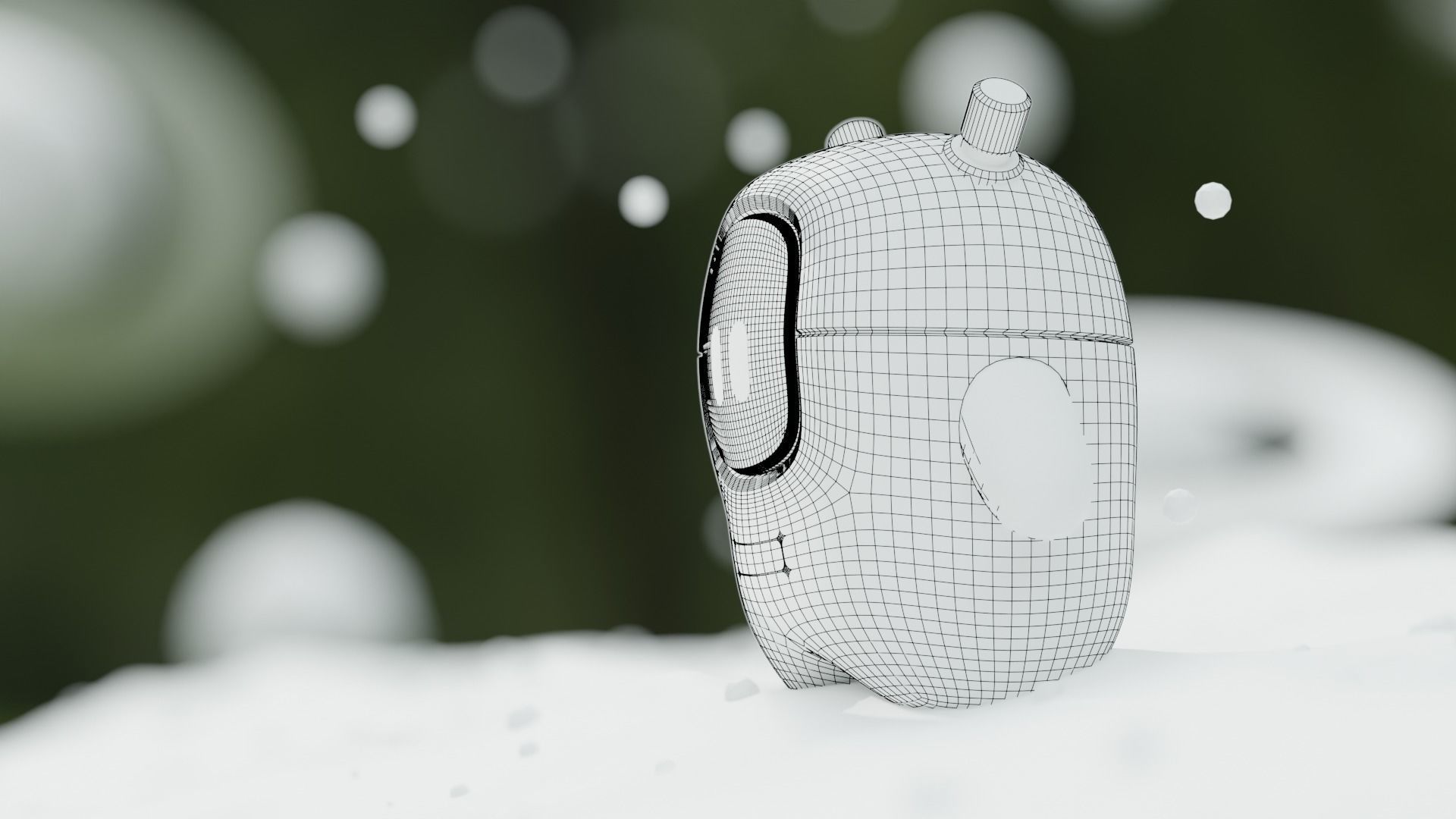 Cute Printable Robot Character 3D model_5