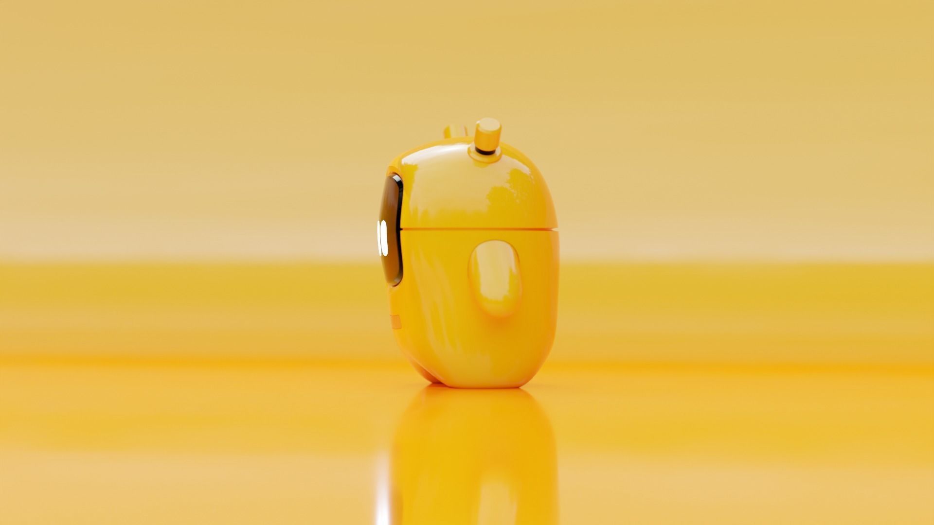 Cute Printable Robot Character 3D model_1