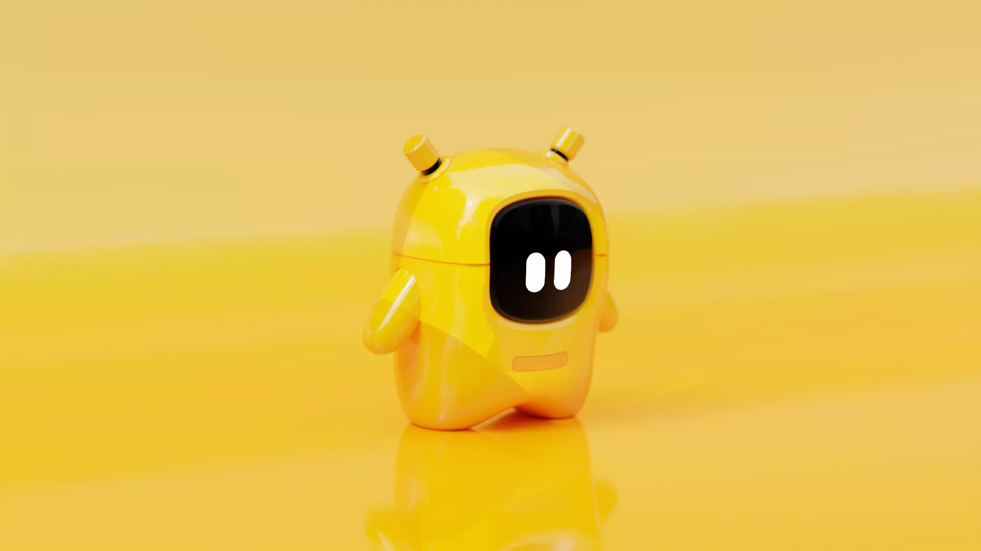 Cute Printable Robot Character 3D model_0