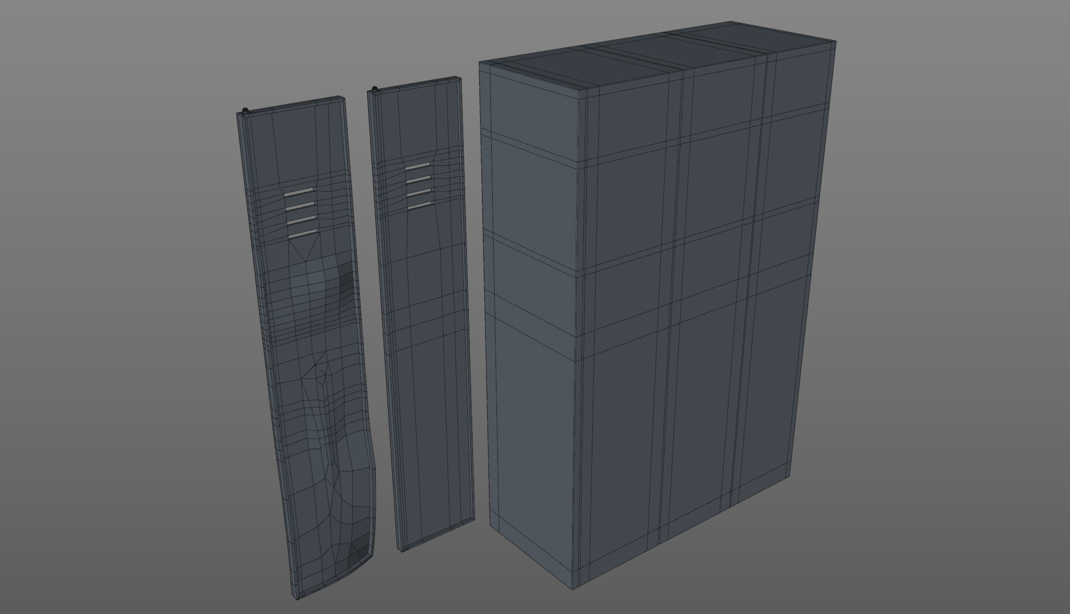 Vandalised Locker 3D print model_9