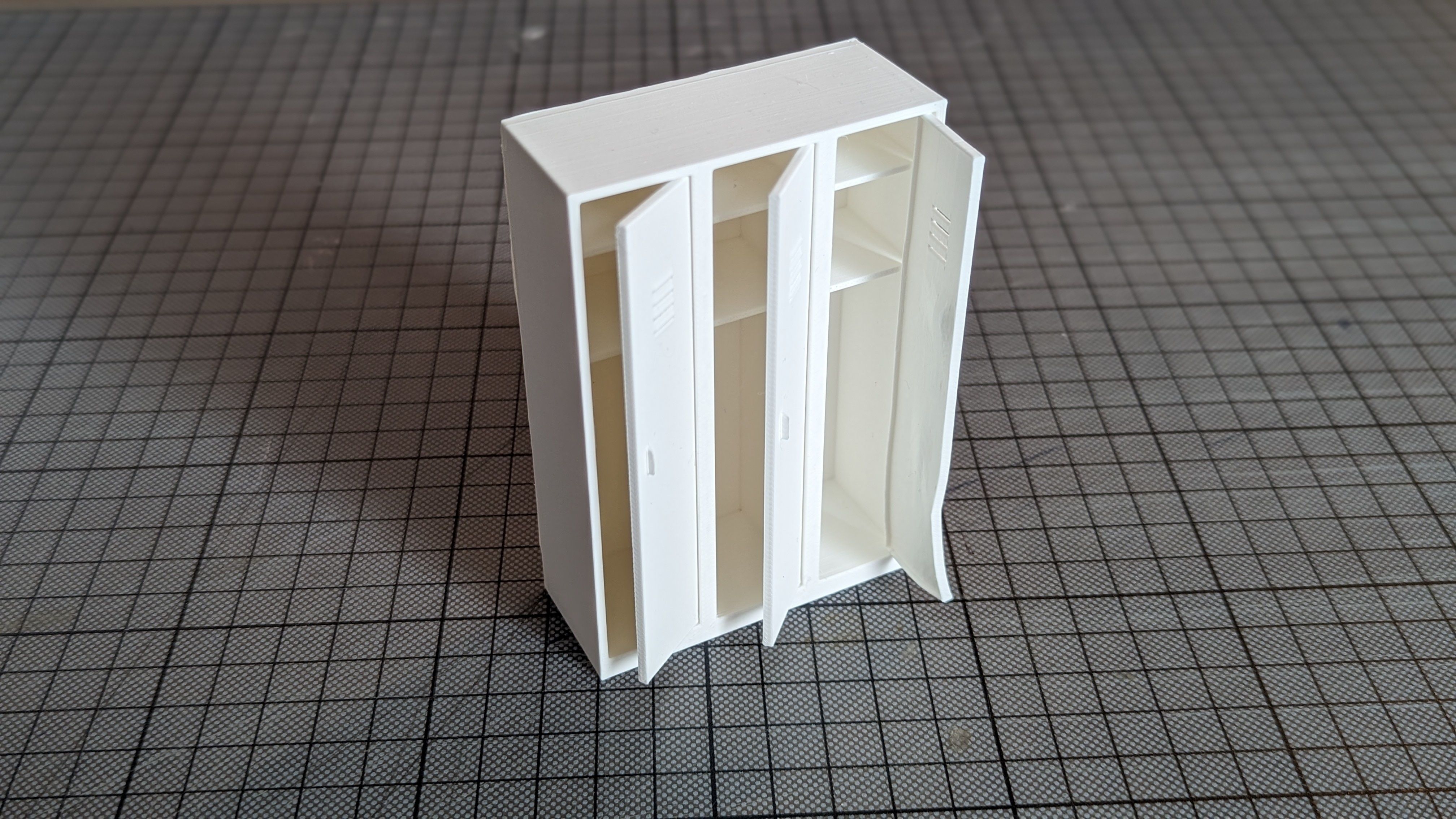 Vandalised Locker 3D print model_1