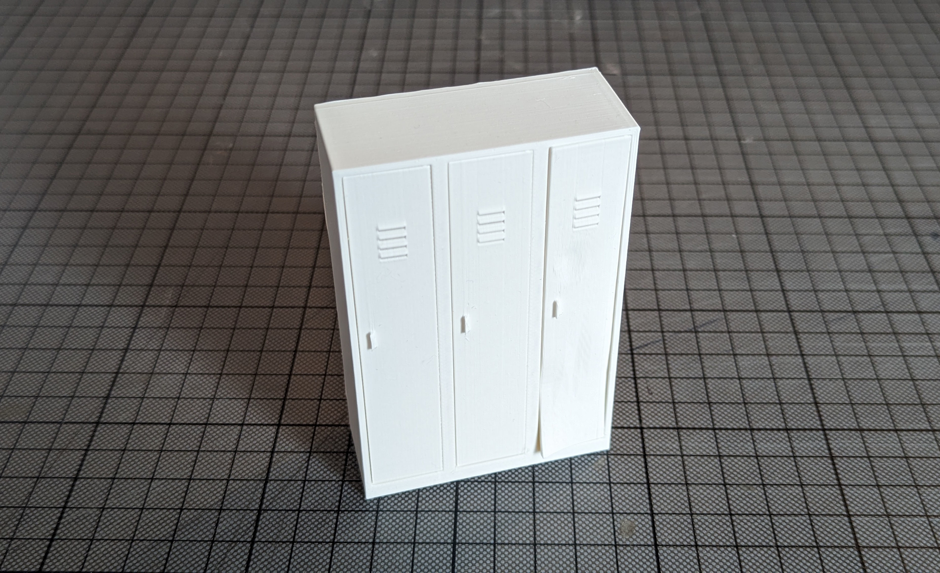 Vandalised Locker 3D print model_2