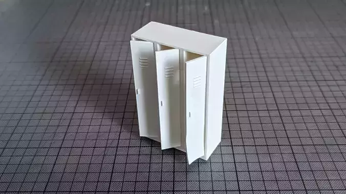 Vandalised Locker 3D print model
