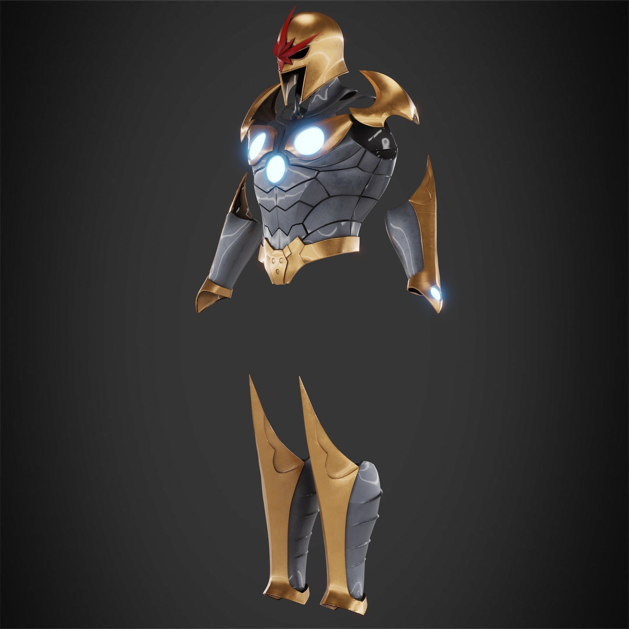 Marvel Nova Prime Full Armor for Cosplay 3D Model Collection_6