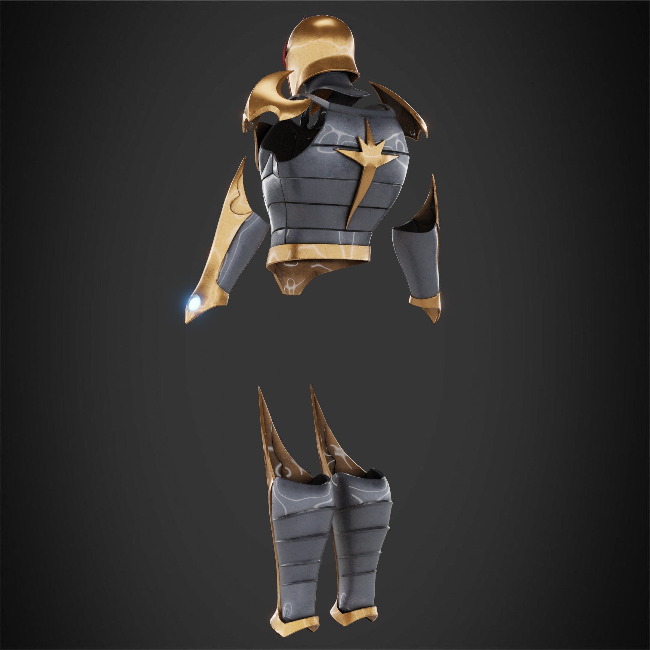 Marvel Nova Prime Full Armor for Cosplay 3D Model Collection_8