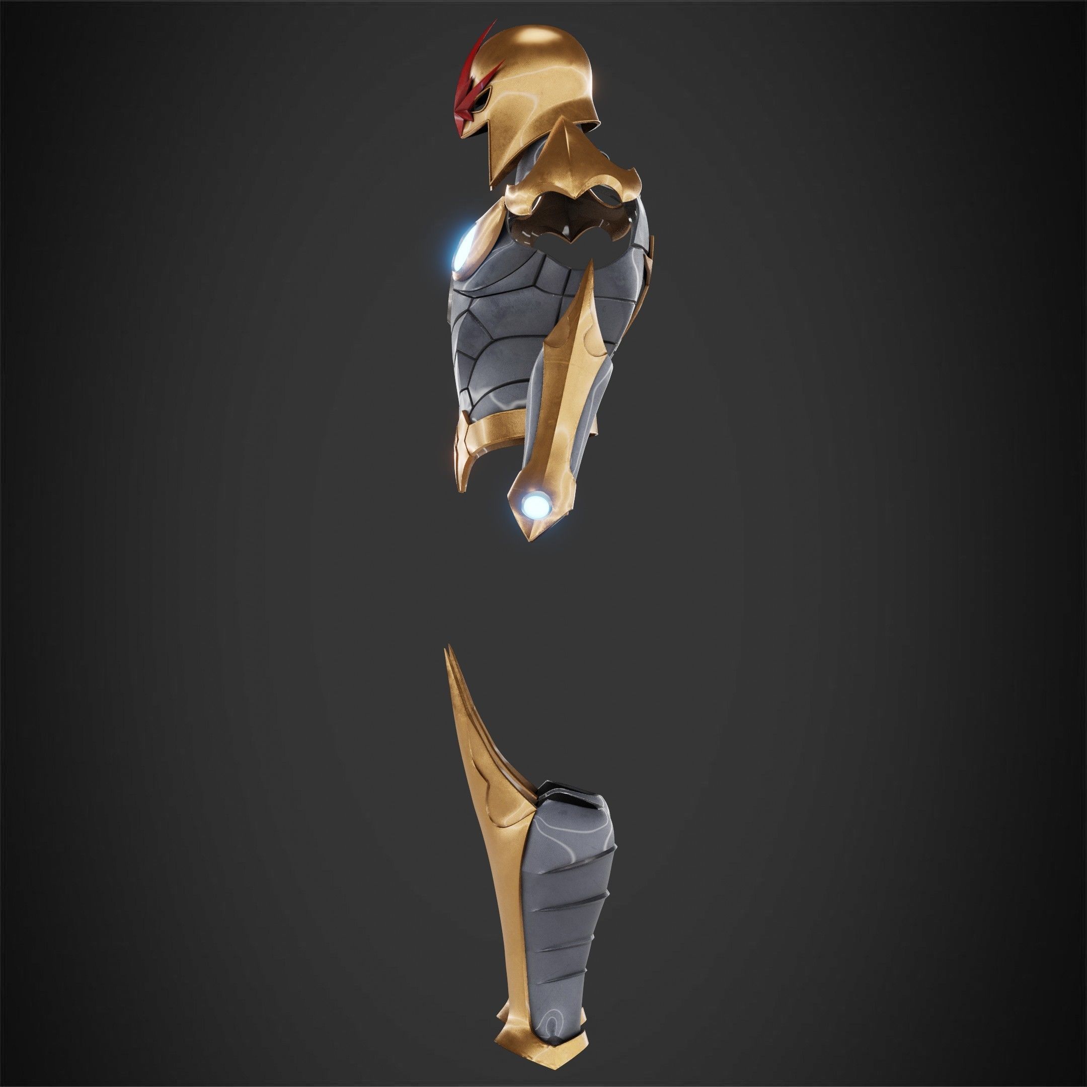 Marvel Nova Prime Full Armor for Cosplay 3D Model Collection_7