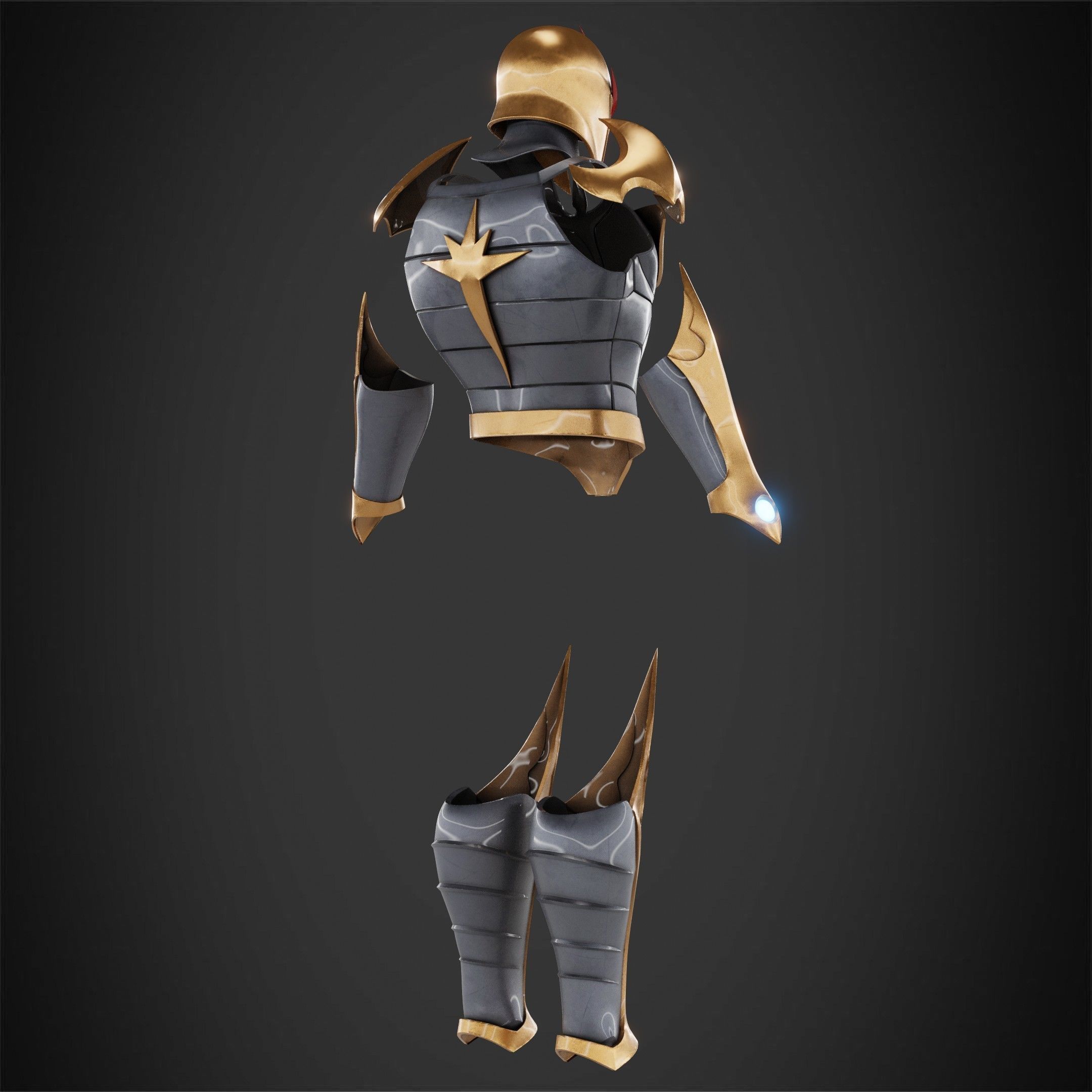 Marvel Nova Prime Full Armor for Cosplay 3D Model Collection_10