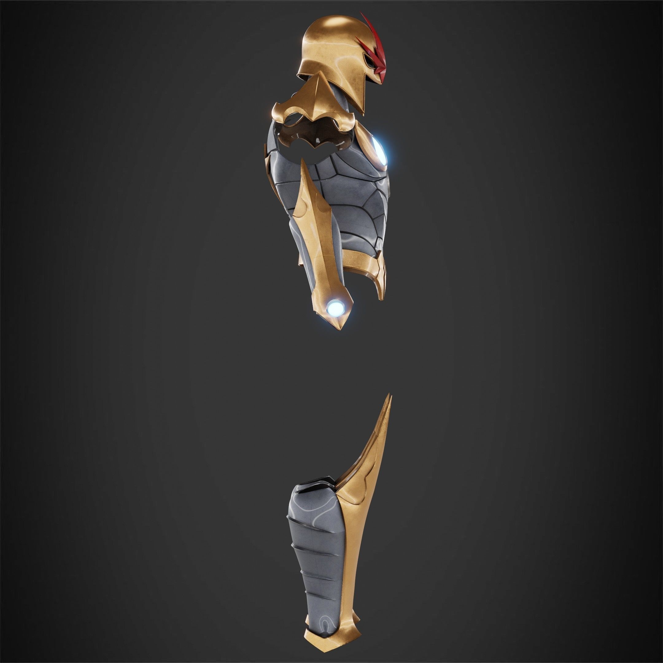 Marvel Nova Prime Full Armor for Cosplay 3D Model Collection_11