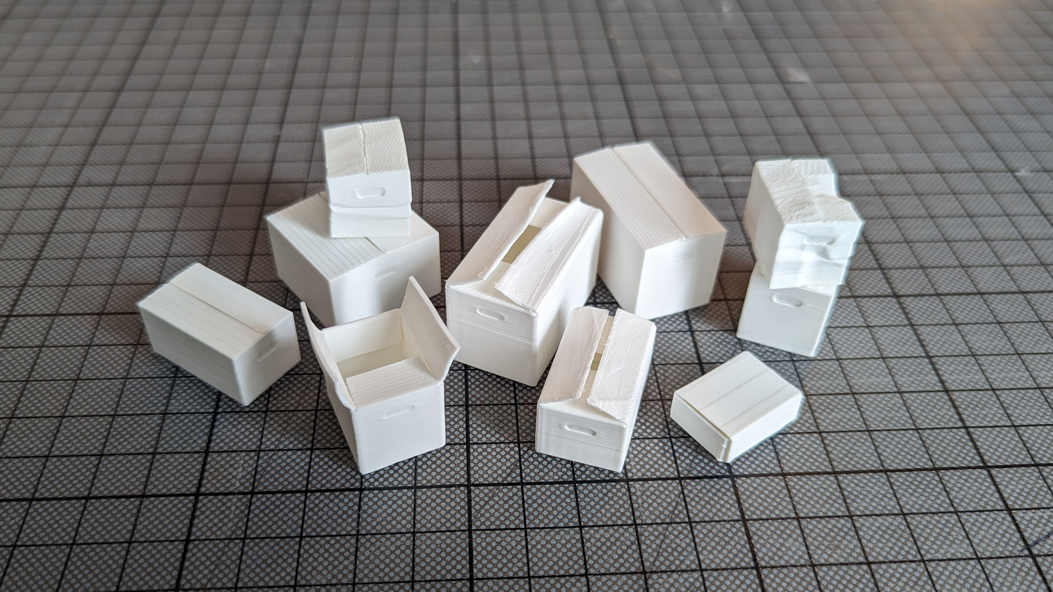 Card Boxes different sizes 3D print model_1