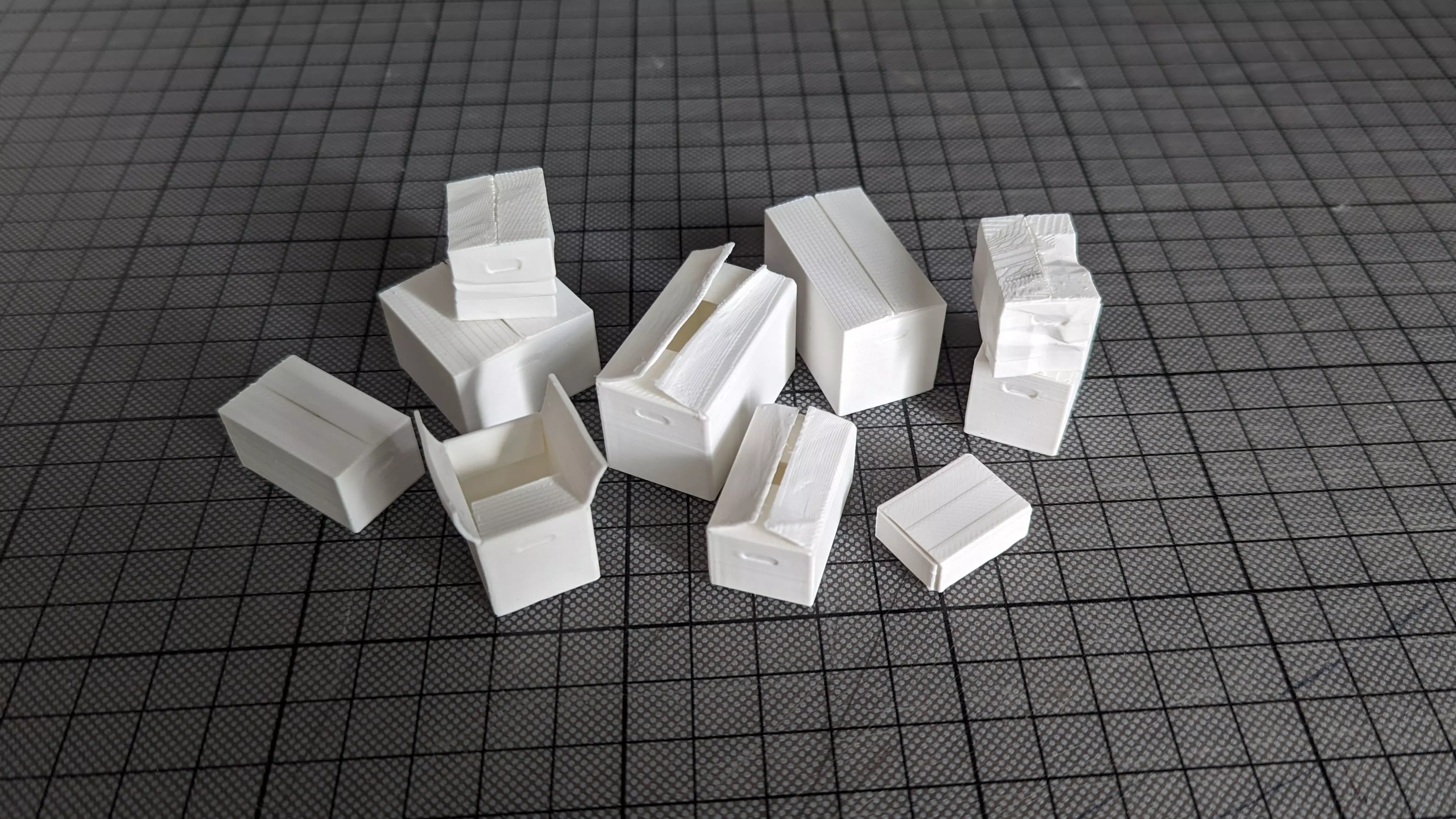 Card Boxes different sizes 3D print model_0