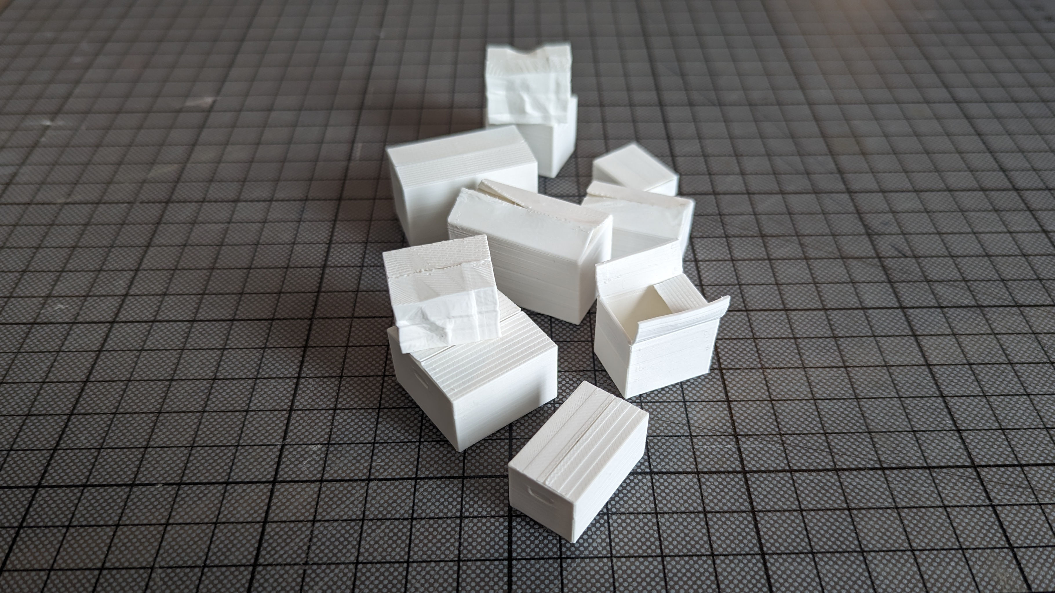 Card Boxes different sizes 3D print model_2