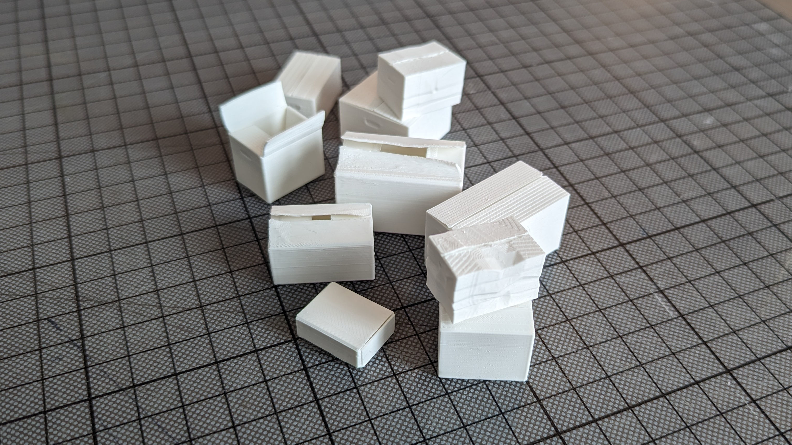 Card Boxes different sizes 3D print model_4