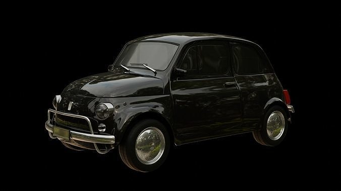 small car Low-poly 3D model