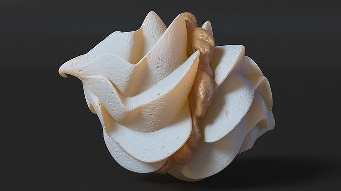 Meringue Kisses with Caramel Filling 3D model 6