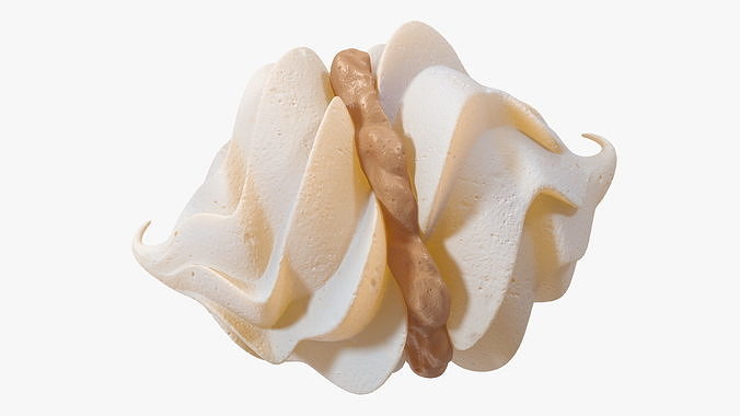 Meringue Kisses with Caramel Filling 3D model
