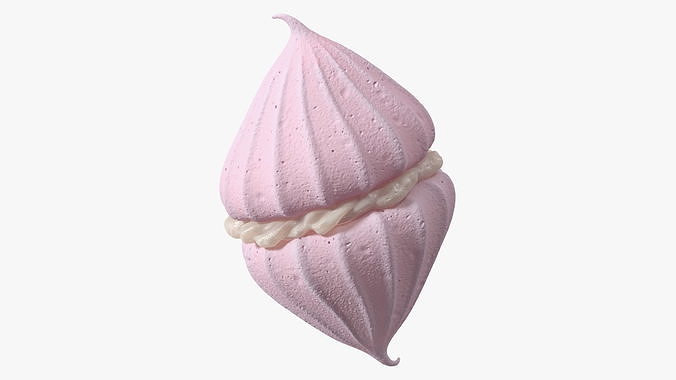 Meringue Pink with Vanilla Filling