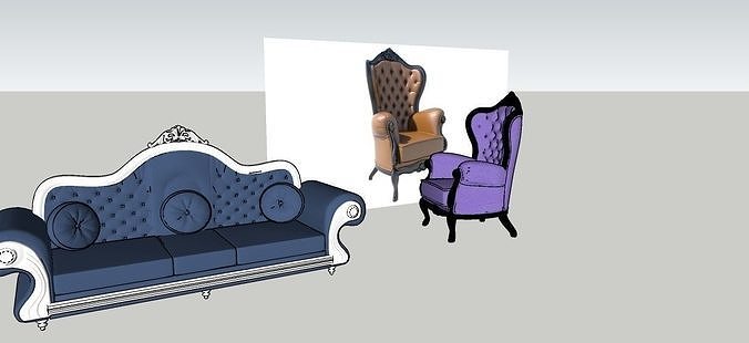 CLASSIC SOFA 3D MODELS 3D model