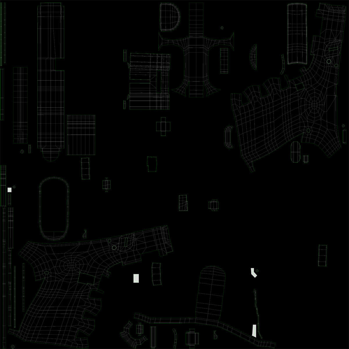 Compact Pistol Glock 19 Black 3D model_23