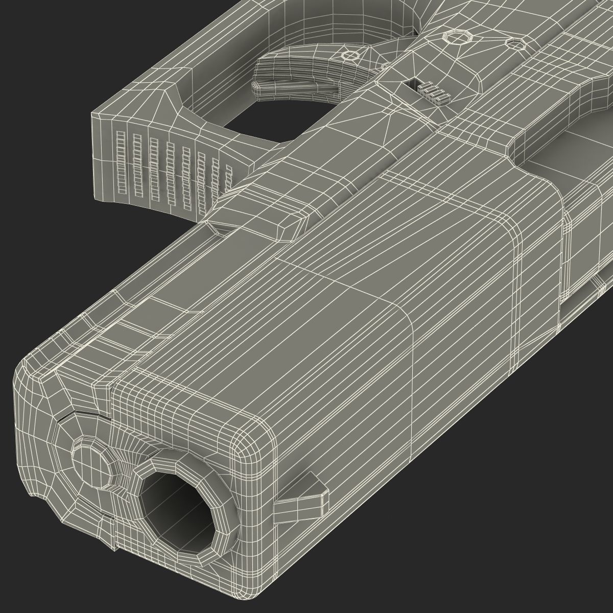 Compact Pistol Glock 19 Black 3D model_43