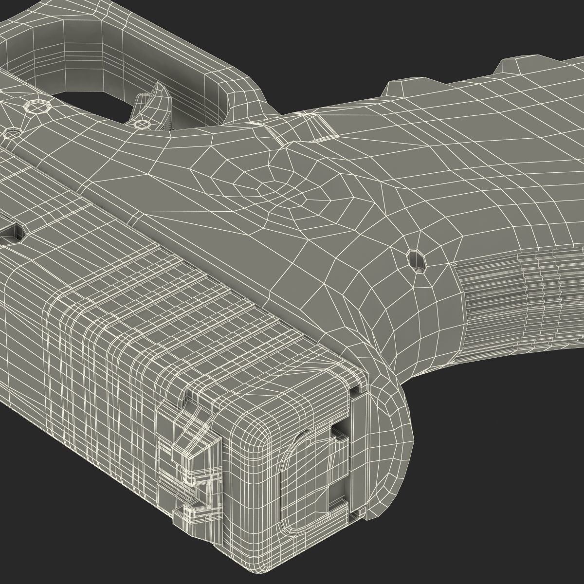 Compact Pistol Glock 19 Black 3D model_41