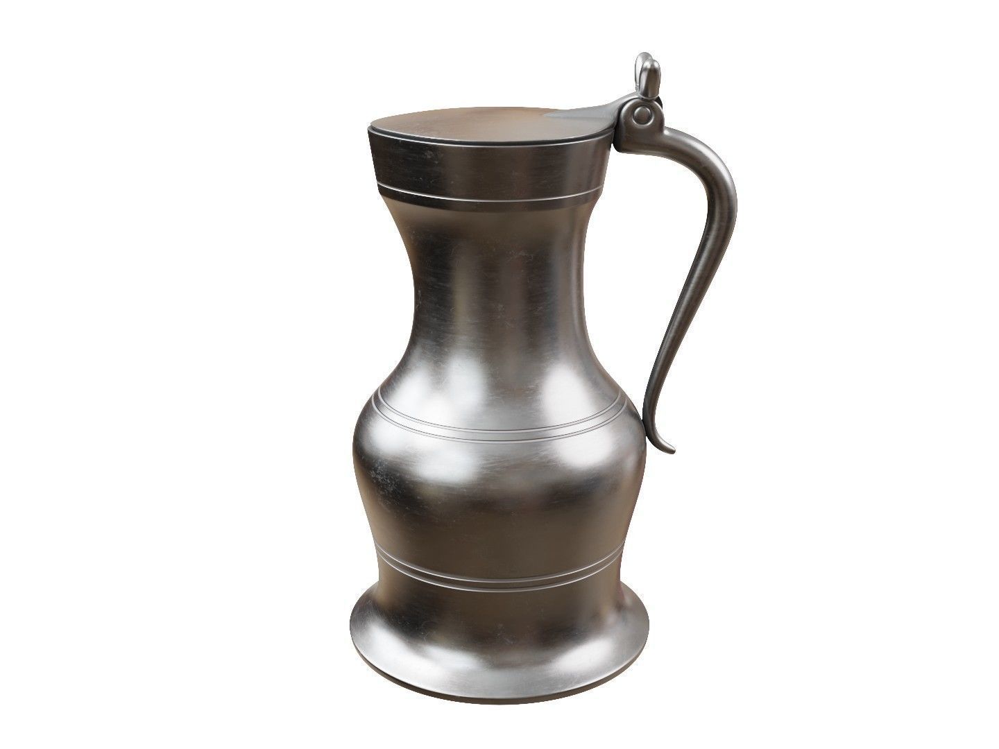 Antique Metal Pot Free 3D model